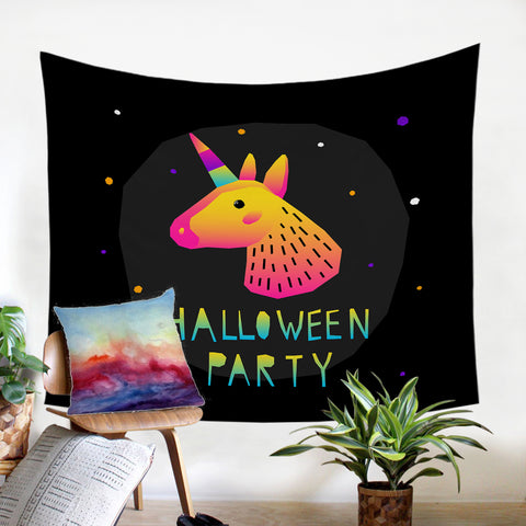 Image of Halloween Unicorn SW1753 Tapestry