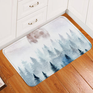 Snow Forest Hazy Door Mat