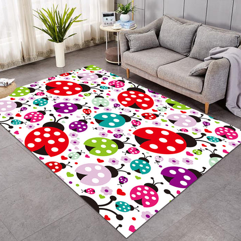 Image of Colorful Ladybugs SW1186 Rug