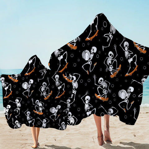 Image of Swagger Skelly Black Hooded Towel