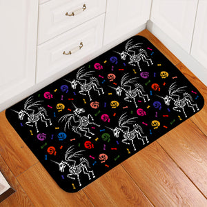 Horned Dragon Boney Door Mat