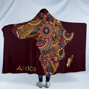 Copy of Stylized Africa Continent SW1510 Hooded Blanket