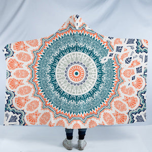 Concentric Mandala SW1165 Hooded Blanket