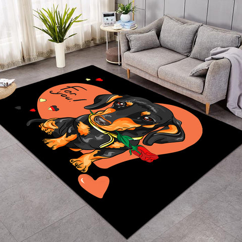 Image of Puppy Love Black SW1562 Rug