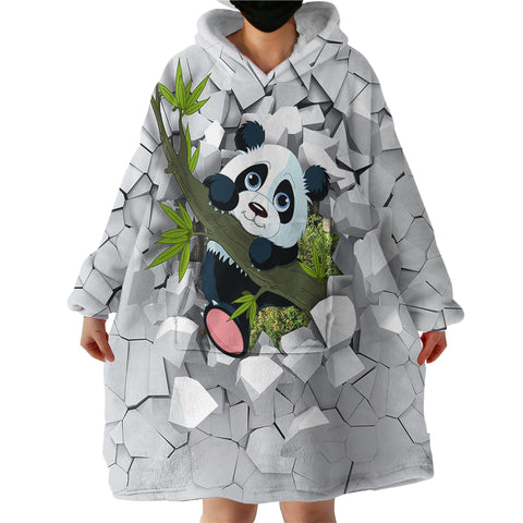 Image of Wrecking Panda SWLF0070 Hoodie Wearable Blanket