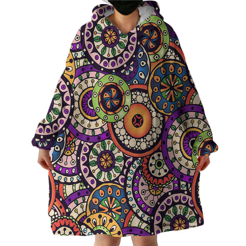 Image of Stylized Circles SWLF1997 Hoodie Wearable Blanket