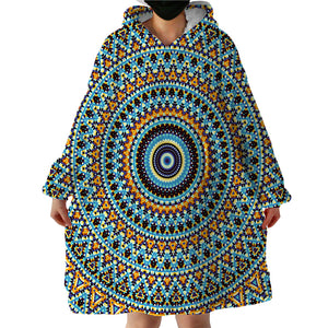 Ring Patterns SWLF1393 Hoodie Wearable Blanket