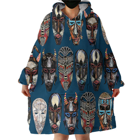 Image of Masks SWLF0874 Hoodie Wearable Blanket