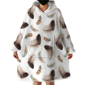 Feathers SWLF0862 Hoodie Wearable Blanket