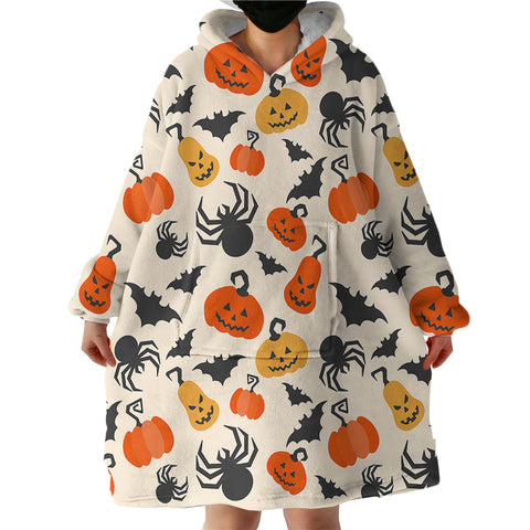 Image of Halloween Themed SWLF1362 Hoodie Wearable Blanket