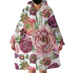 Roses SWLF0300 Hoodie Wearable Blanket