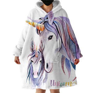 Unicorns SWLF0885 Hoodie Wearable Blanket