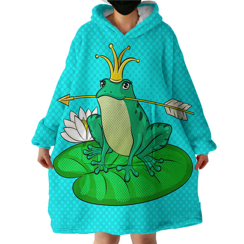 Image of Frog Prince SWLF0674 Hoodie Wearable Blanket