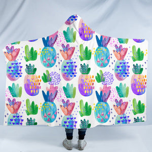 Pineapple Pattern SW0750 Hooded Blanket