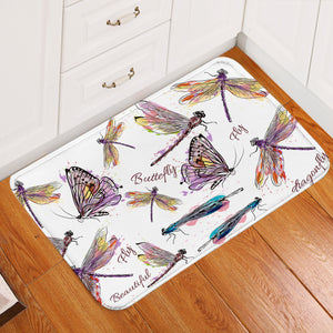 A Flight Of Dragonflies Door Mat