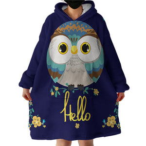 Hello Owl SWLF2331 Hoodie Wearable Blanket