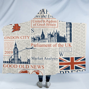 British News SW1508 Hooded Blanket