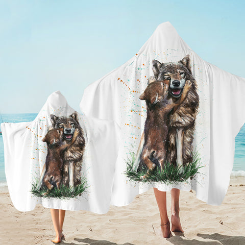 Image of Wolf Love SW2081 Hooded Towel