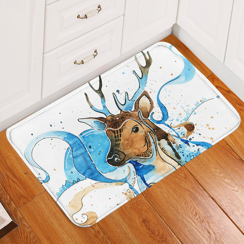 Image of Snow Deer Icy Door Mat