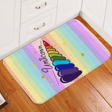 Image of Rainbow Unihorn Door Mat