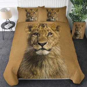 3D Lion Cub Mugshot Bedding Set - Beddingify