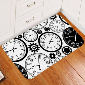 Clock Collection Door Mat