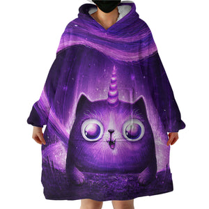 Mystique Meow SWLF1756 Hoodie Wearable Blanket