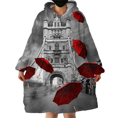 Image of Rainy London SWLF1837 Hoodie Wearable Blanket