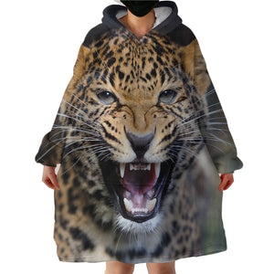 Leopard SWLF2988 Hoodie Wearable Blanket