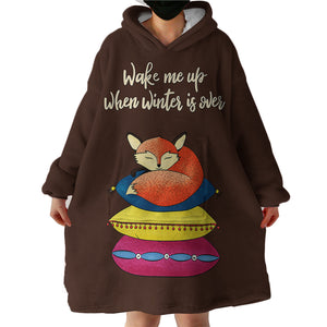 Fox Snooze SWLF2401 Hoodie Wearable Blanket