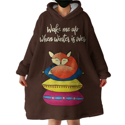 Image of Fox Snooze SWLF2401 Hoodie Wearable Blanket