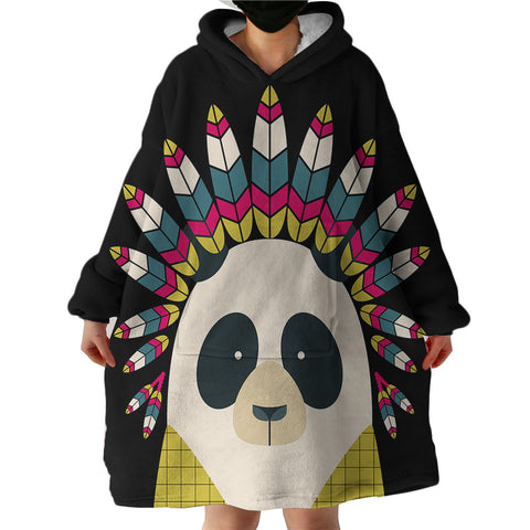 Image of Tribal Panda SWLF2691 Hoodie Wearable Blanket