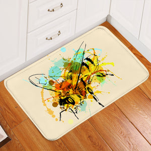 Bee Color Splash Door Mat