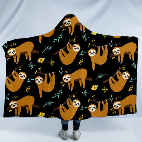 Image of A Sloth Thing SW0754 Hooded Blanket