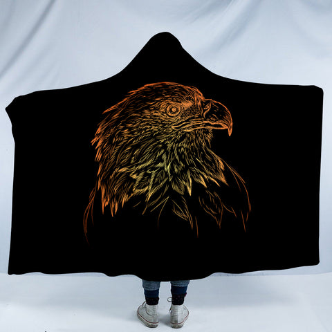 Image of Crow Head SW0833 Hooded Blanket