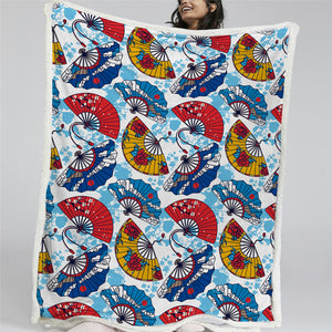 Japanese Traditional Sherpa Fleece Blanket