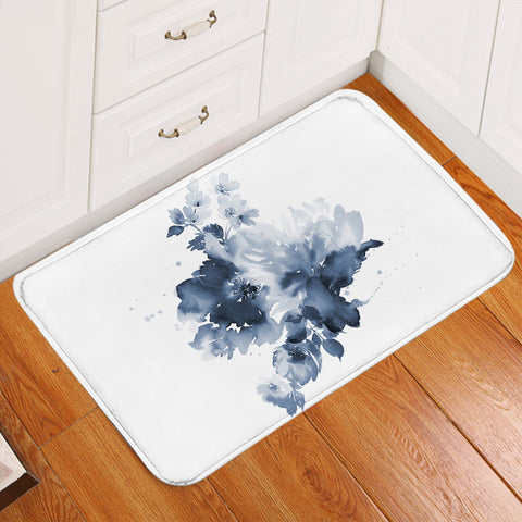 Image of Fading Flower White Door Mat