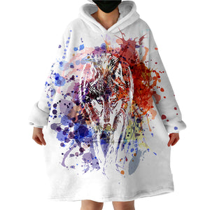 Alpha Wolf SWLF1174 Hoodie Wearable Blanket