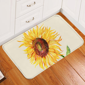 Lone Sunflower Door Mat