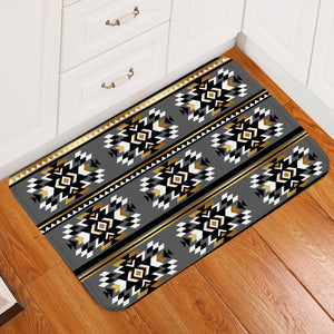 Metallic Line Decoration Door Mat