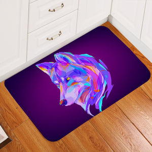 Electric Color Wolf Door Mat