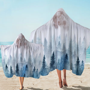 Snow Forest Hazy SW1551 Hooded Towel