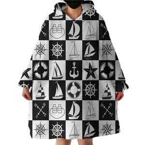 Sailor's Signs SWLF2327 Hoodie Wearable Blanket