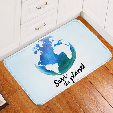 Image of Save The Planet White Door Mat