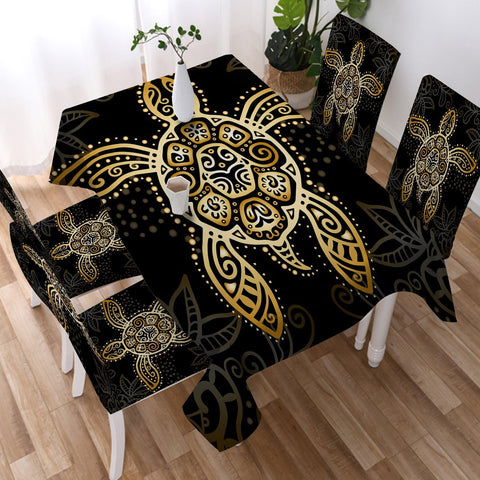 Image of The Golden Turtle Tablecloth - Beddingify