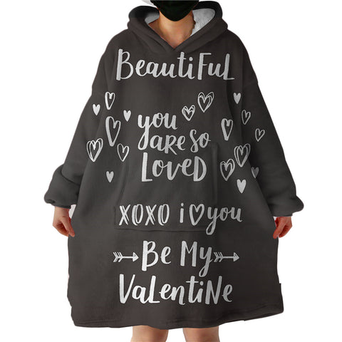 Image of Be My Valentine SWLF3020 Hoodie Wearable Blanket