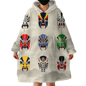 Masks SWLF1189 Hoodie Wearable Blanket