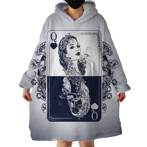 Queen Card SWLF1546 Hoodie Wearable Blanket