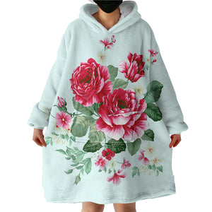 Rose SWLF0641 Hoodie Wearable Blanket