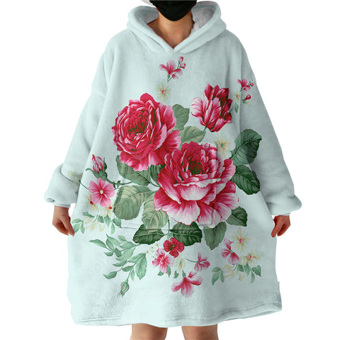 Image of Rose SWLF0641 Hoodie Wearable Blanket